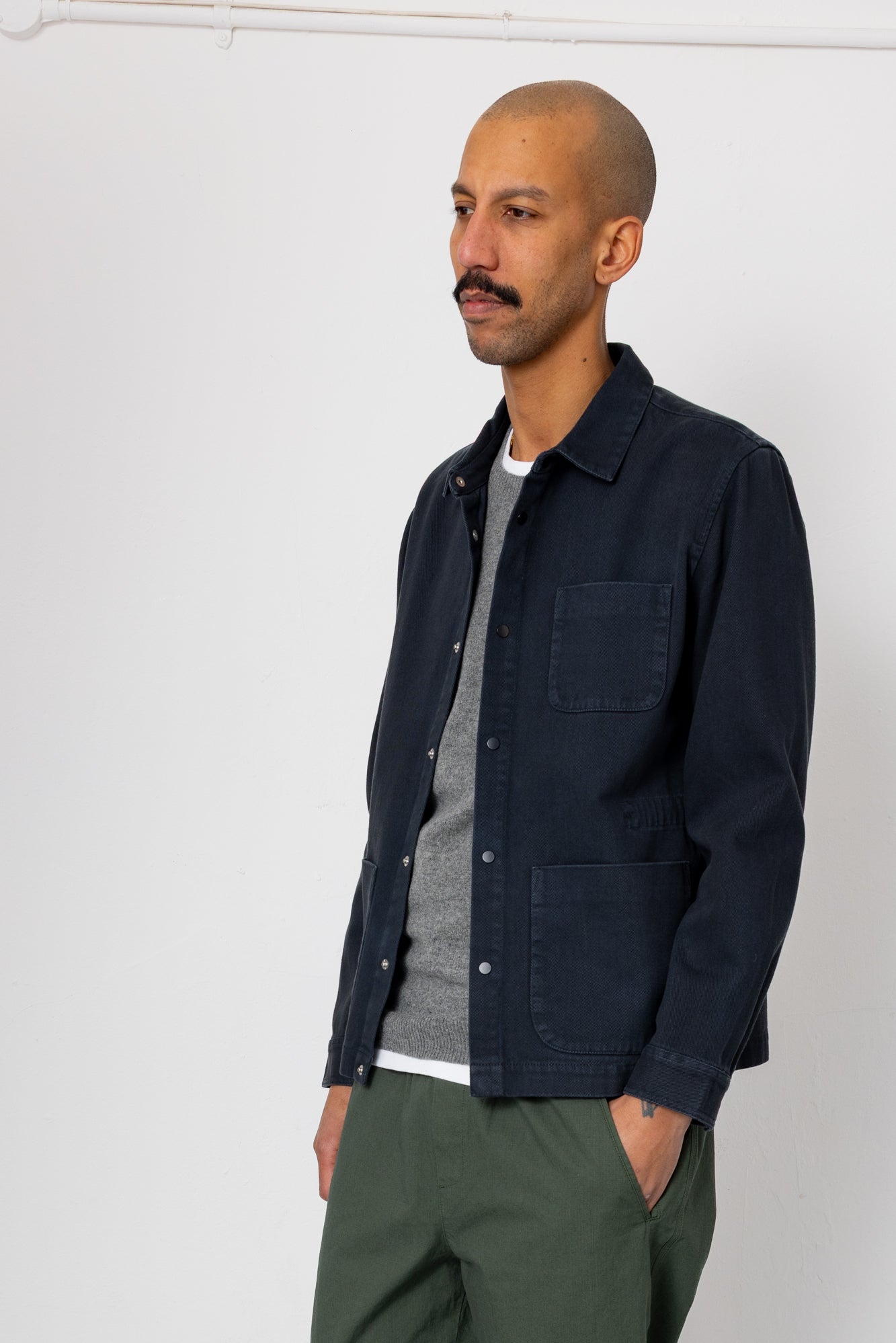 Twill Assembly Jacket - Soft Black