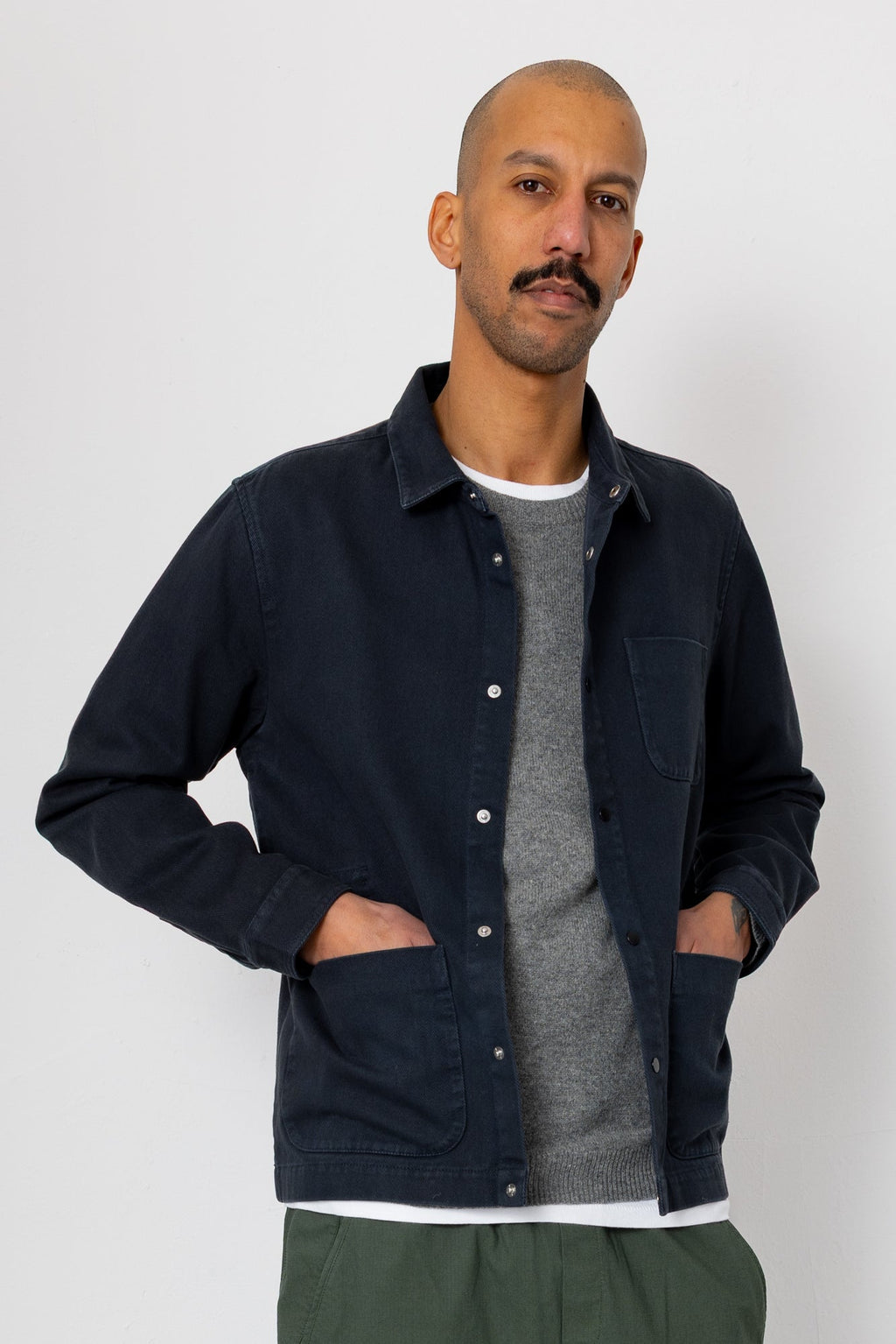Twill Assembly Jacket - Soft Black
