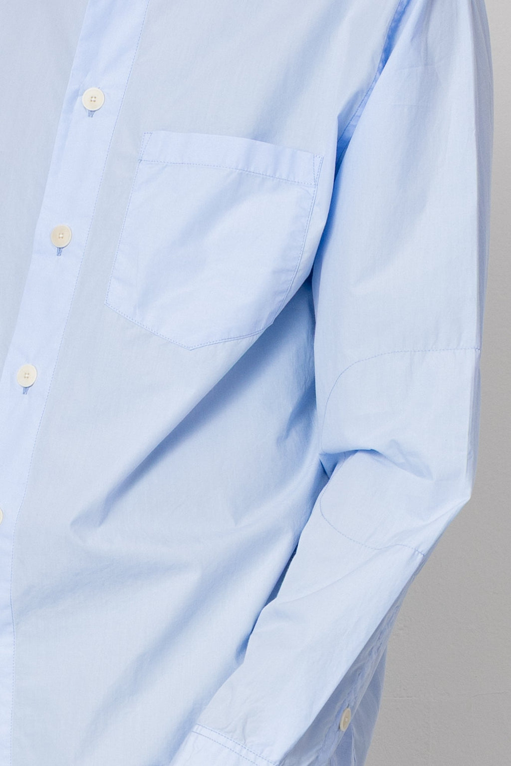 Grandad Collar Shirt - Light Blue