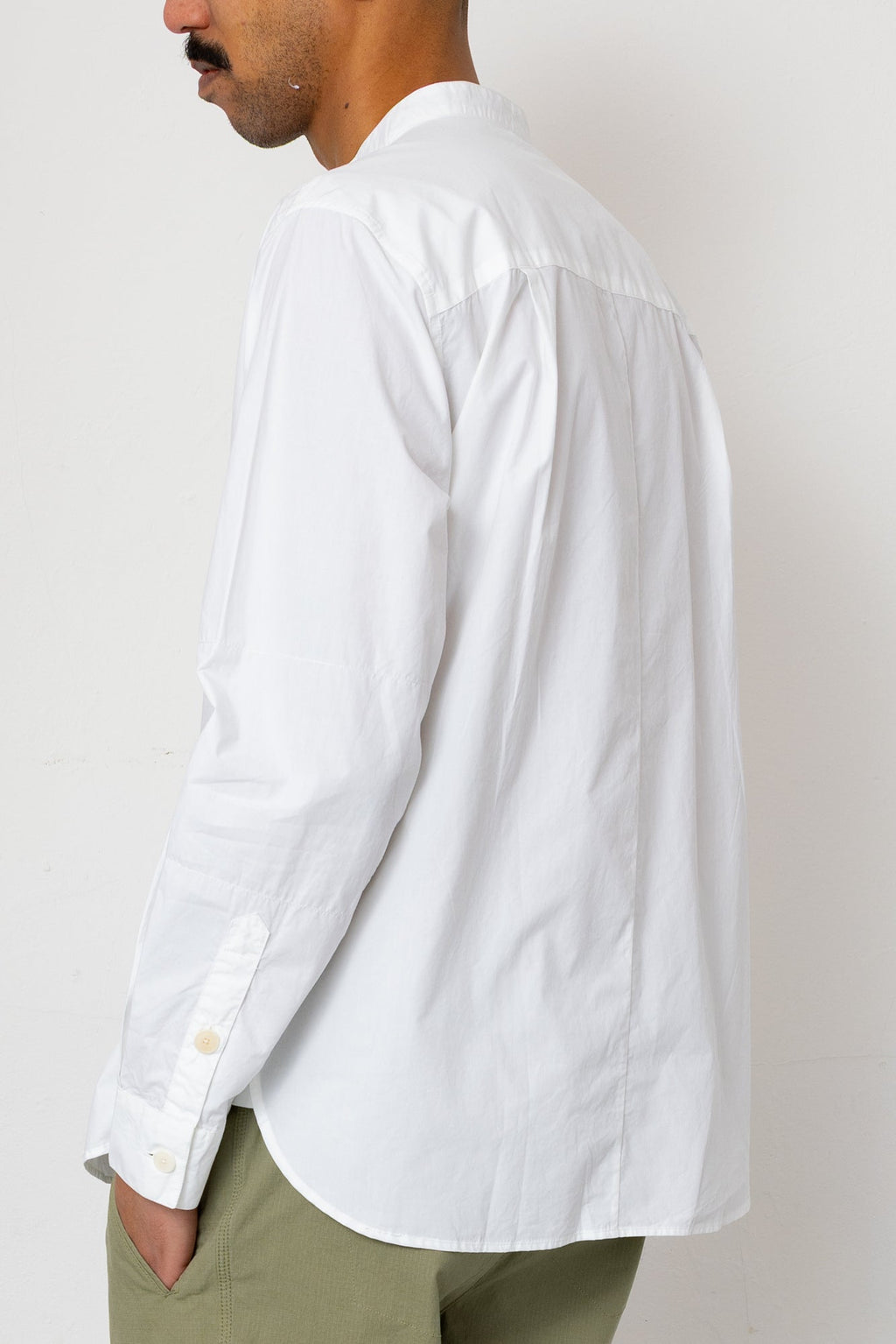 Grandad Collar Shirt - White