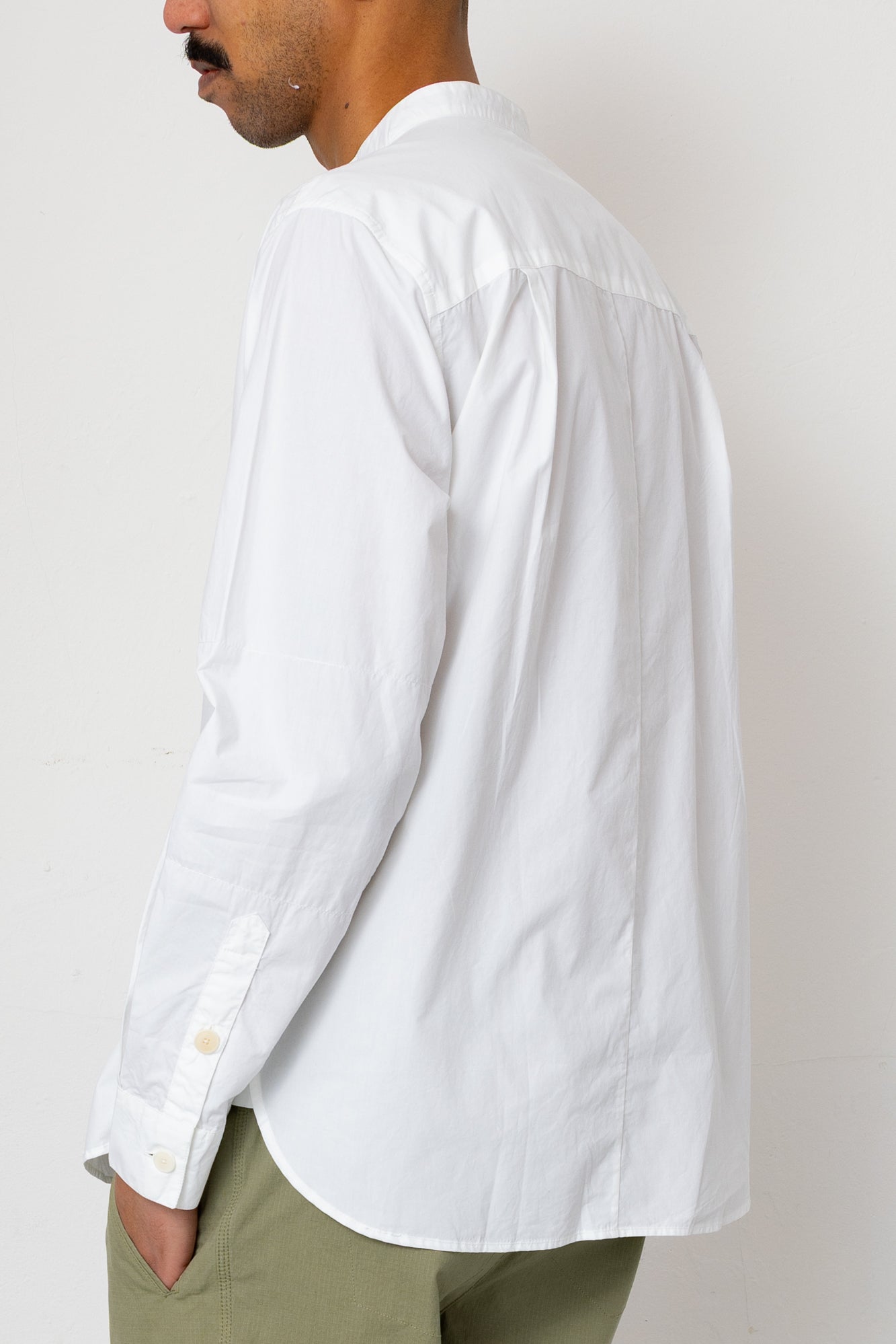 Grandad Collar Shirt - White