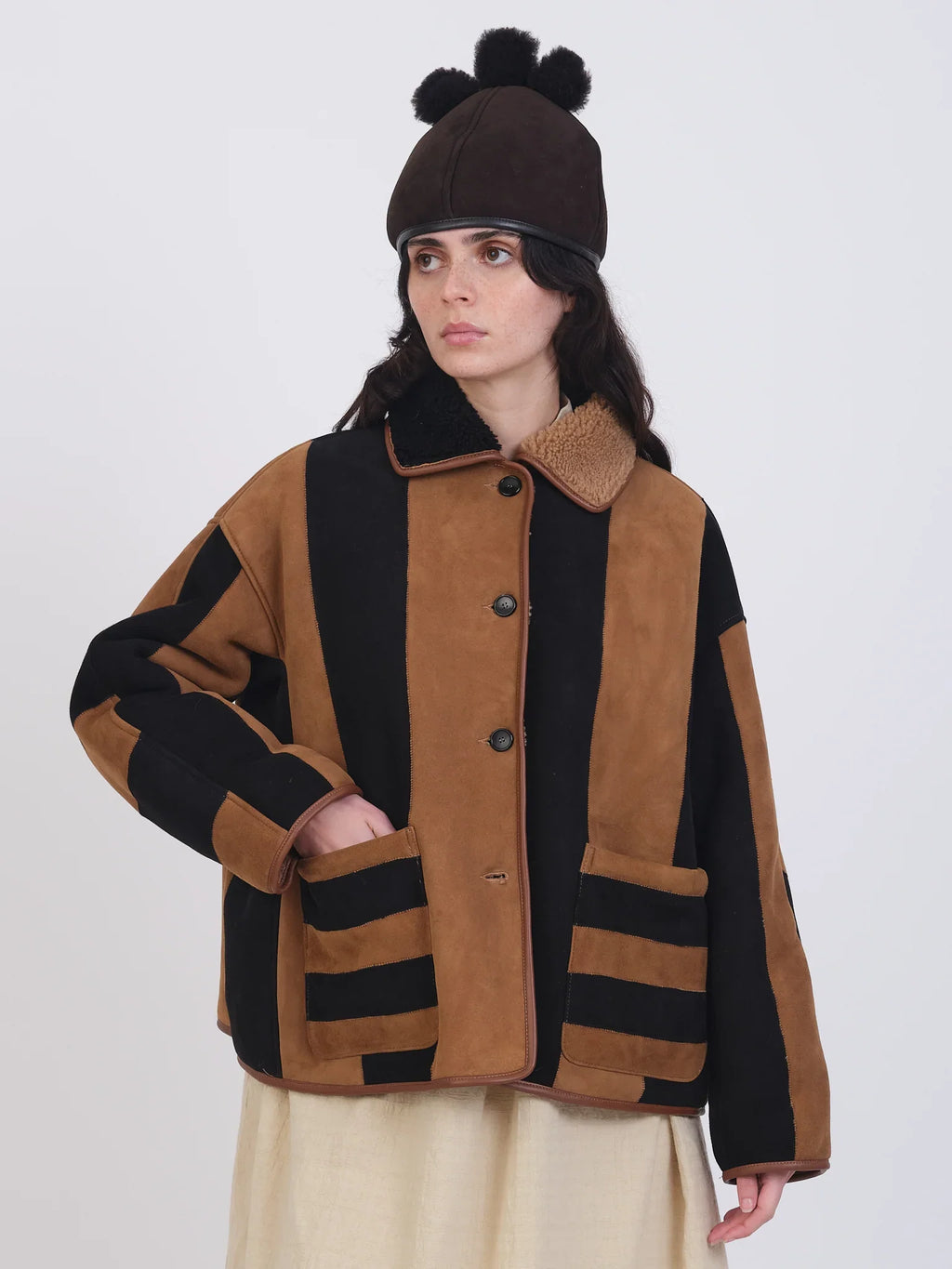 Cawley | Suede Stripe Avis Jacket