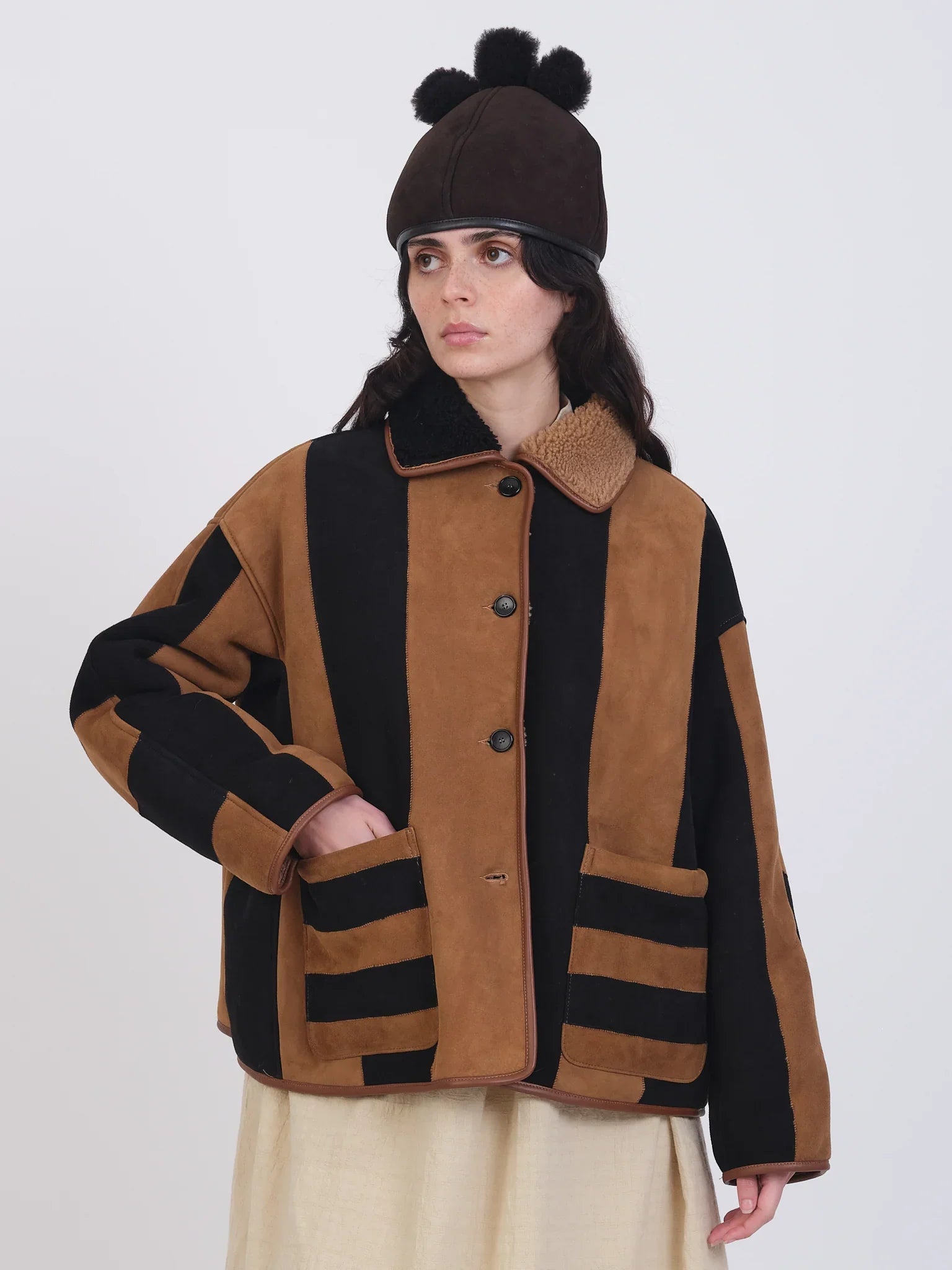 Cawley | Suede Stripe Avis Jacket