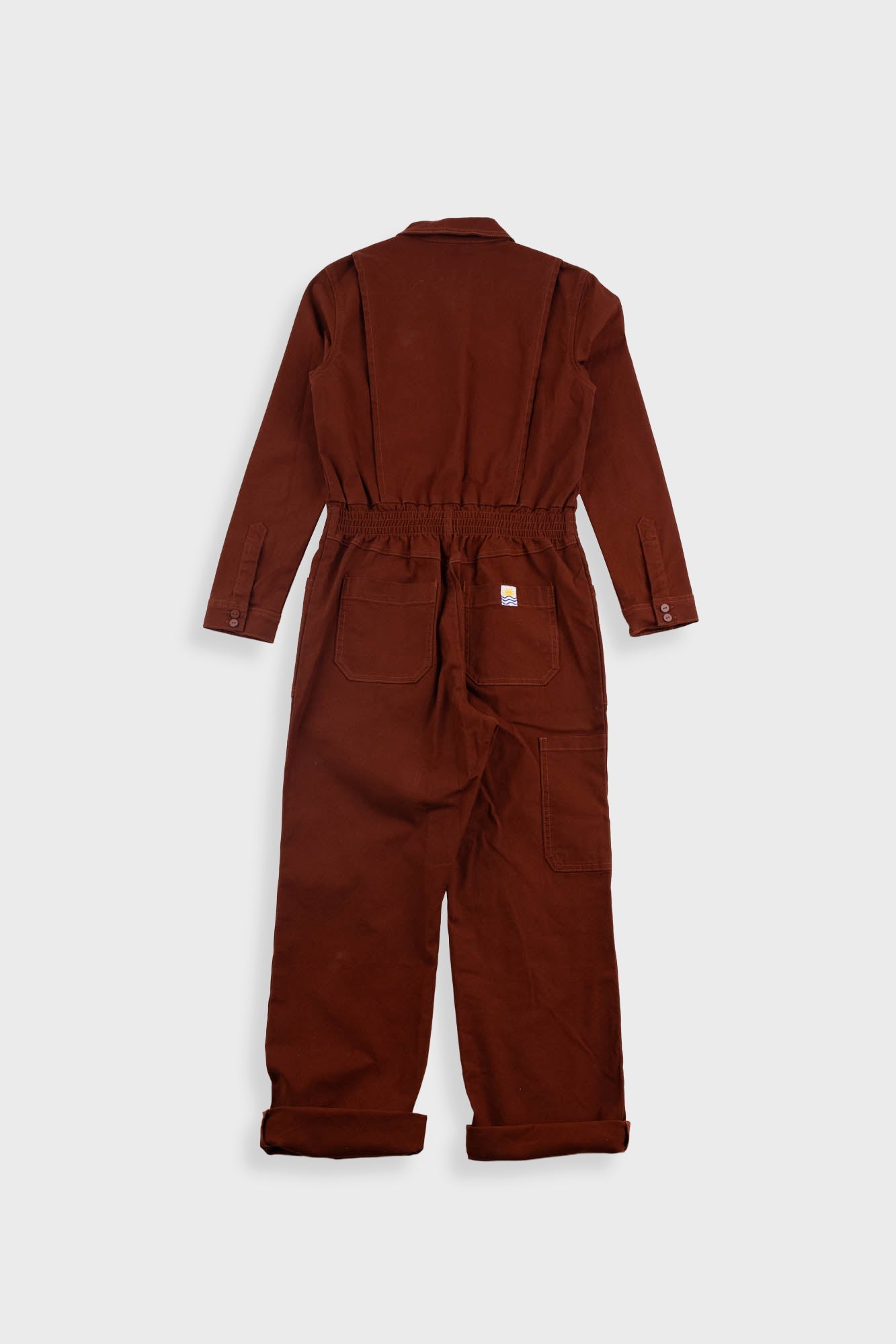 L.F.Markey | Danny Stretch Boilersuit - Dark Rust