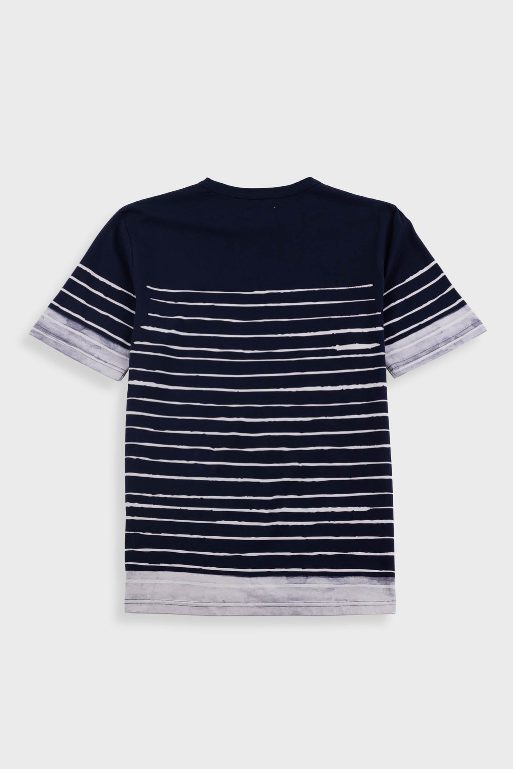 Contrast Sleeve T-Shirt - Bleached Stripe