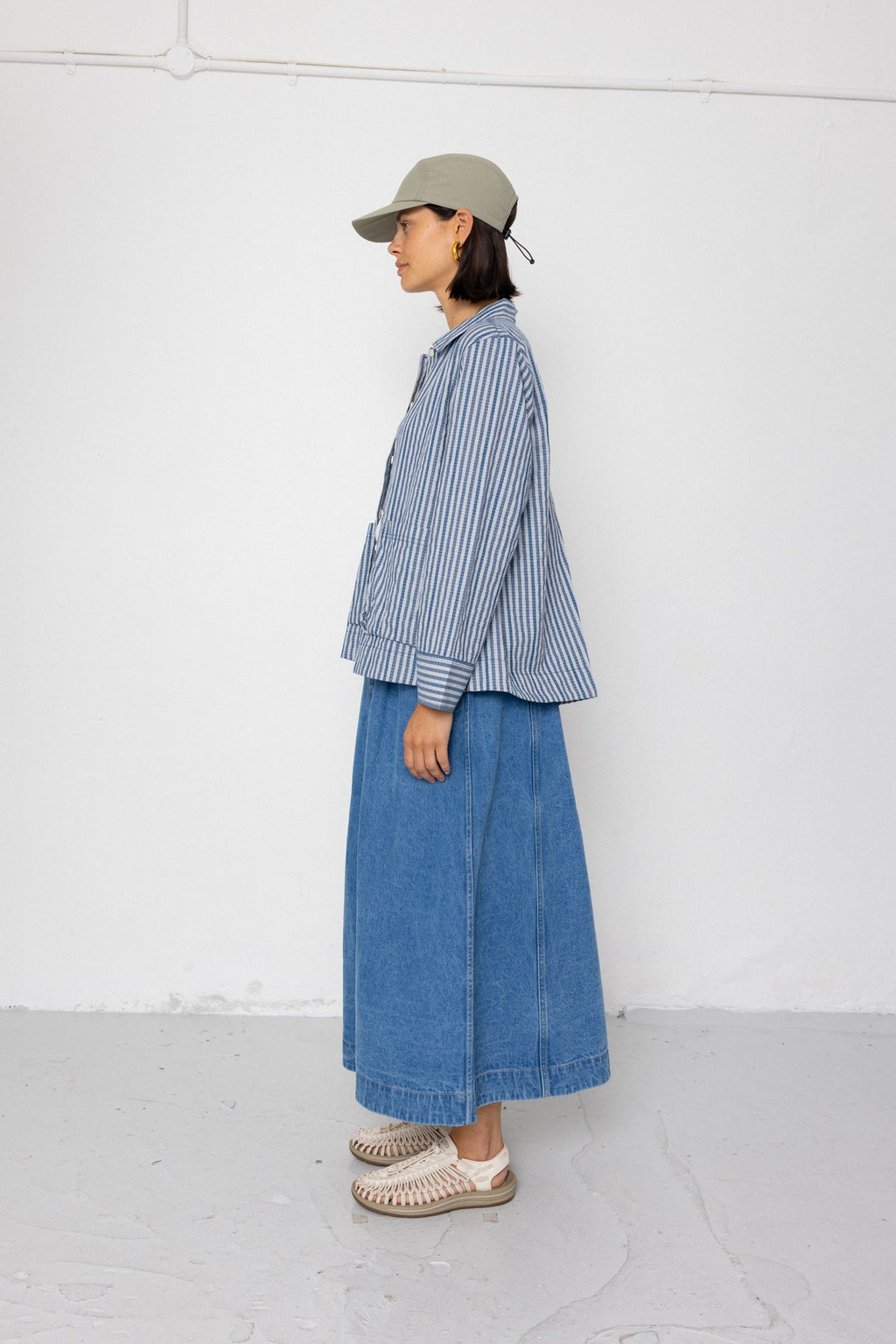 Maxi Skirt - Heavy Bleach Wash
