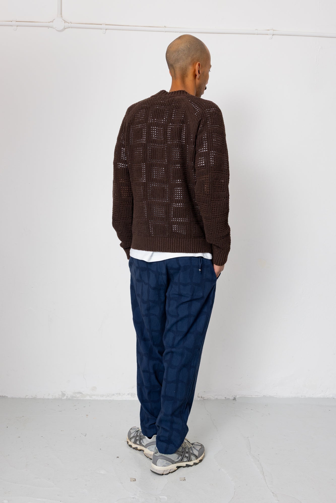 Open Knit Bomber - Chocolate