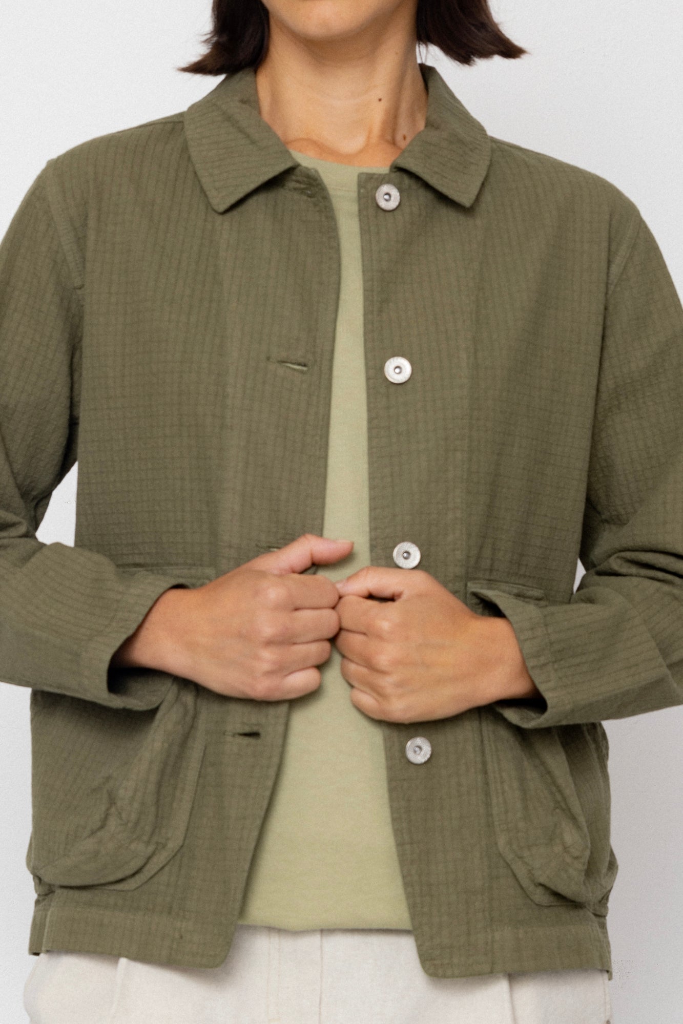 Women's Prism Jacket - Light Olive Chunky Ripstop