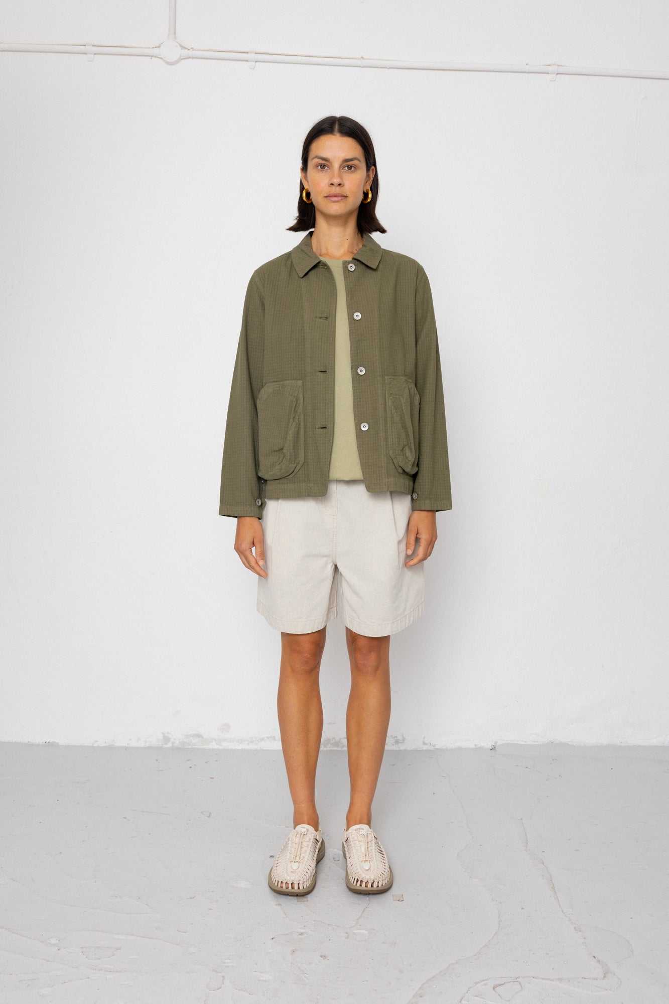 Women's Prism Jacket - Light Olive Chunky Ripstop