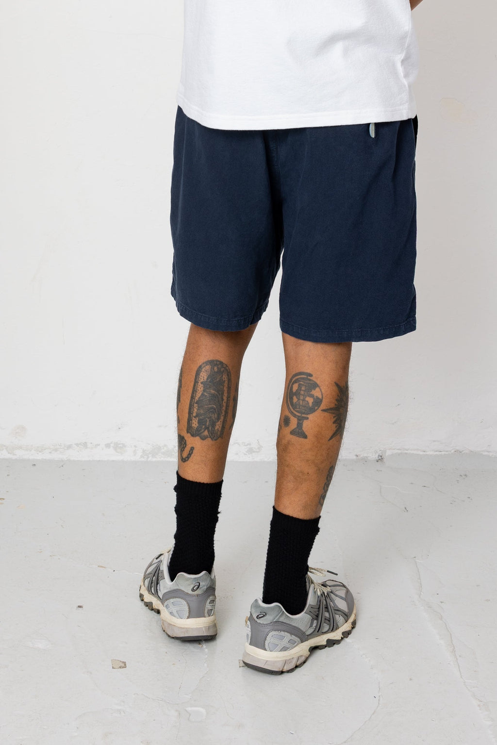 Relaxed Assembly Short - Dark Navy Cotton Linen