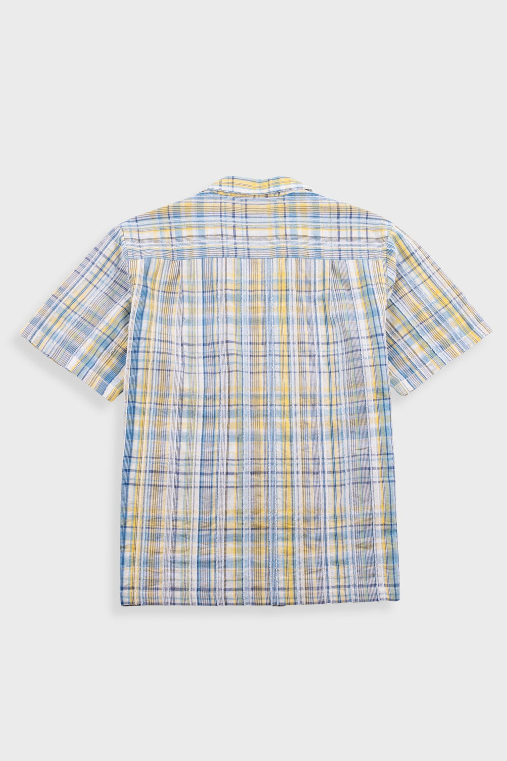 Gabe Shirt - Yellow Blue Cut Check