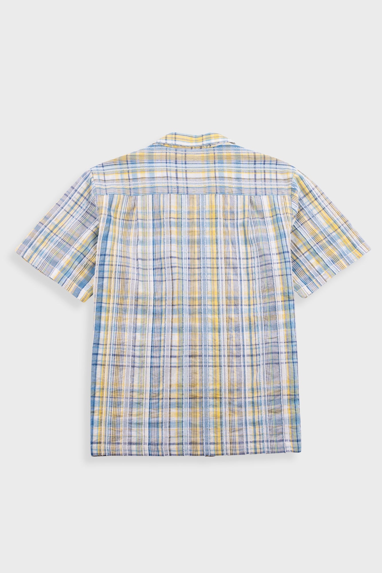 Gabe Shirt - Yellow Blue Cut Check