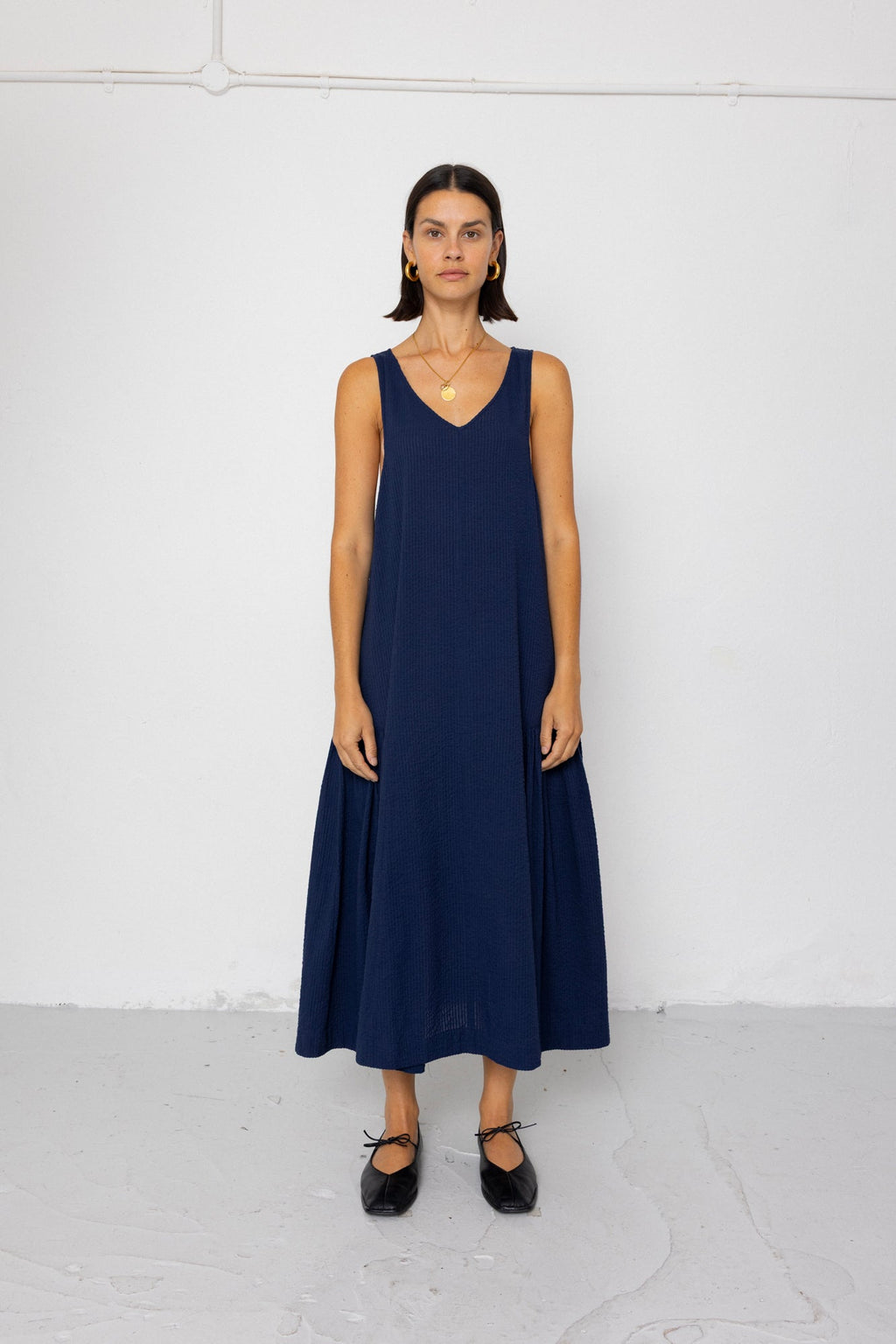 Sarah Dress - Deep Navy
