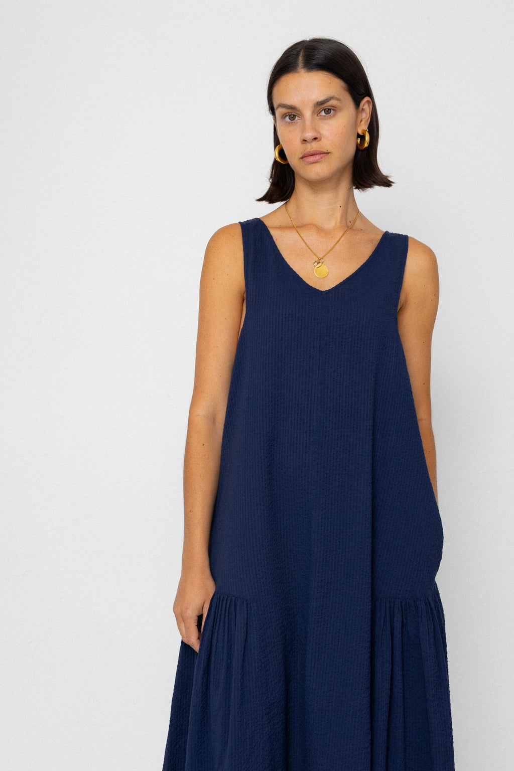 Sarah Dress - Deep Navy