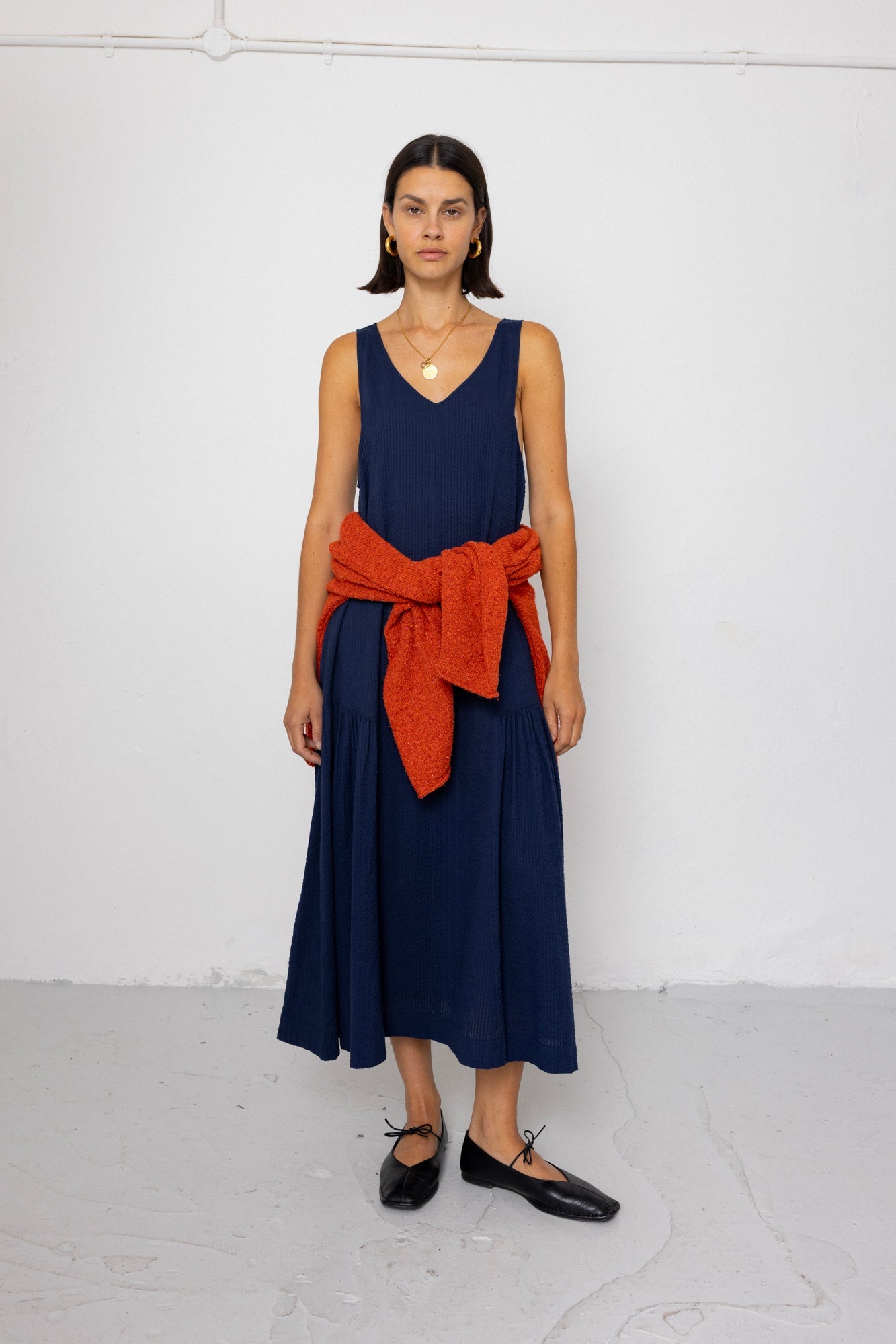 Sarah Dress - Deep Navy