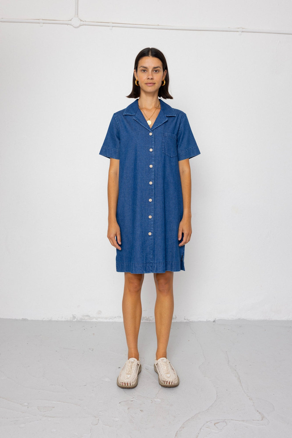 Shirt Dress - Indigo Denim