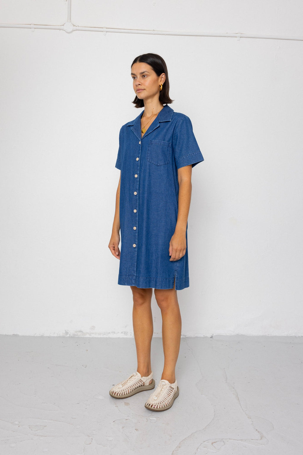 Shirt Dress - Indigo Denim