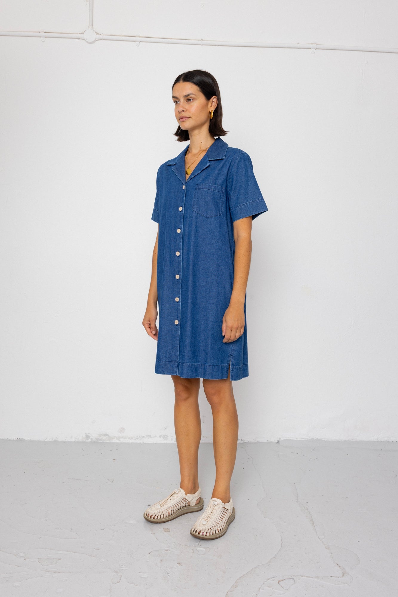 Shirt Dress - Indigo Denim