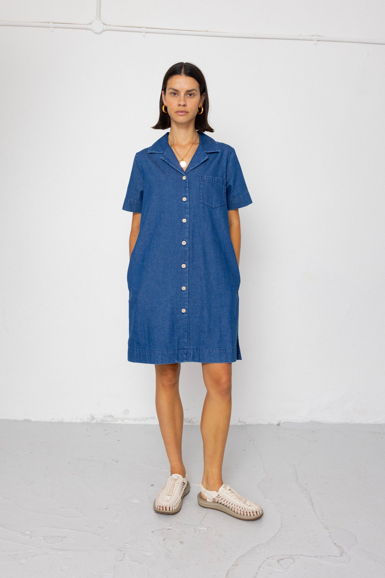 Shirt Dress - Indigo Denim