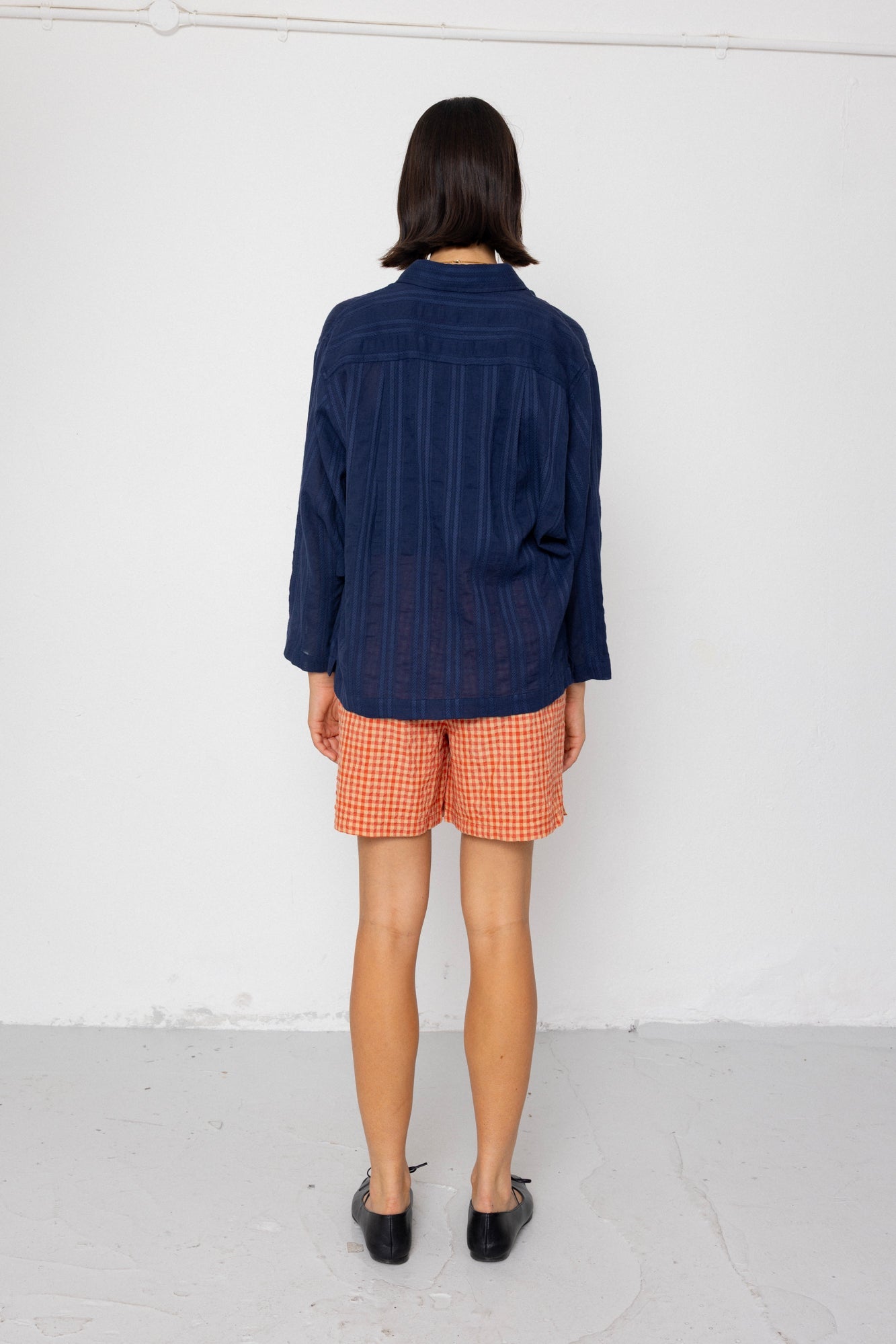 Archive Shirt - Dark Navy Dobby Stripe
