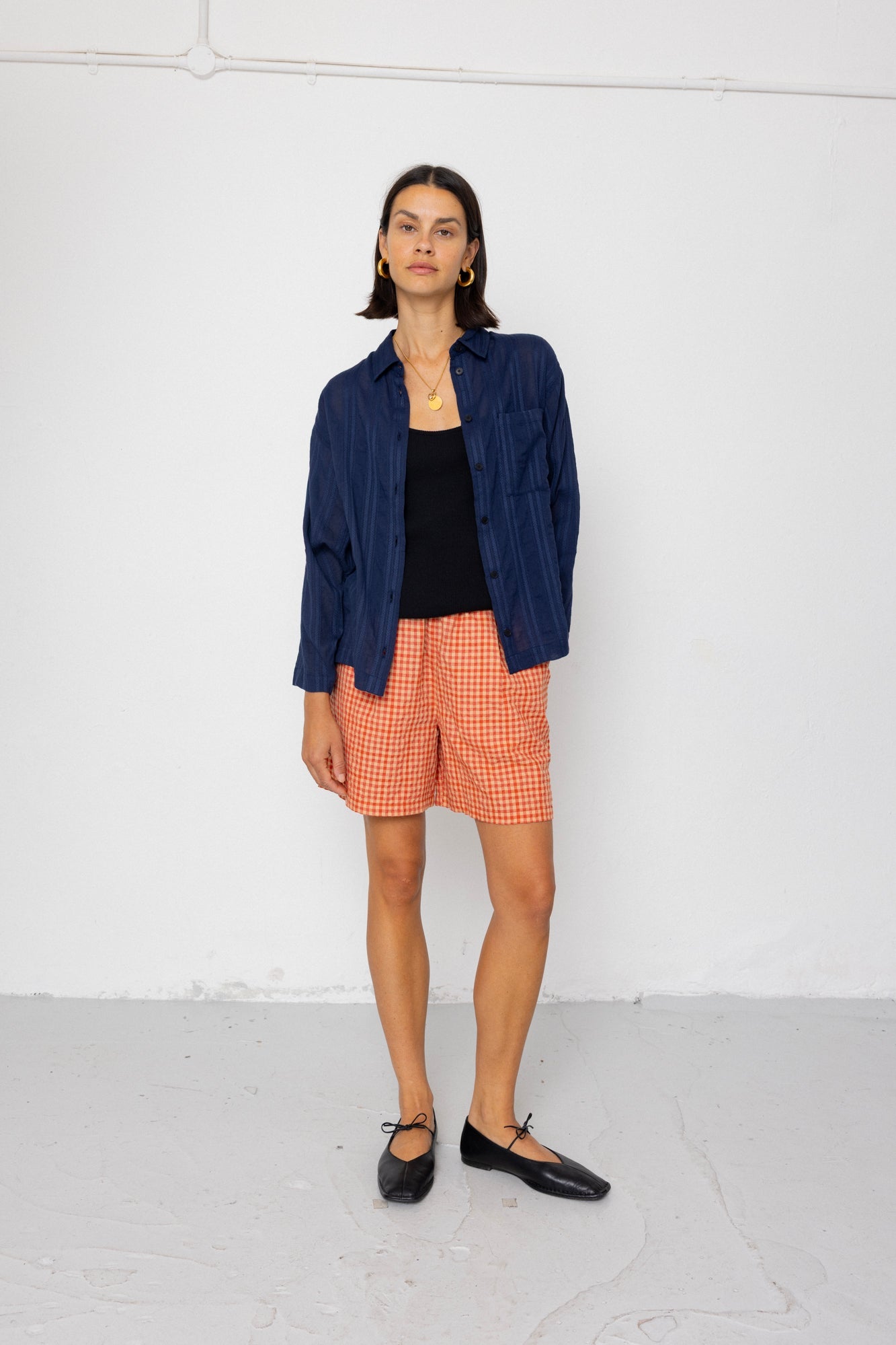 Archive Shirt - Dark Navy Dobby Stripe