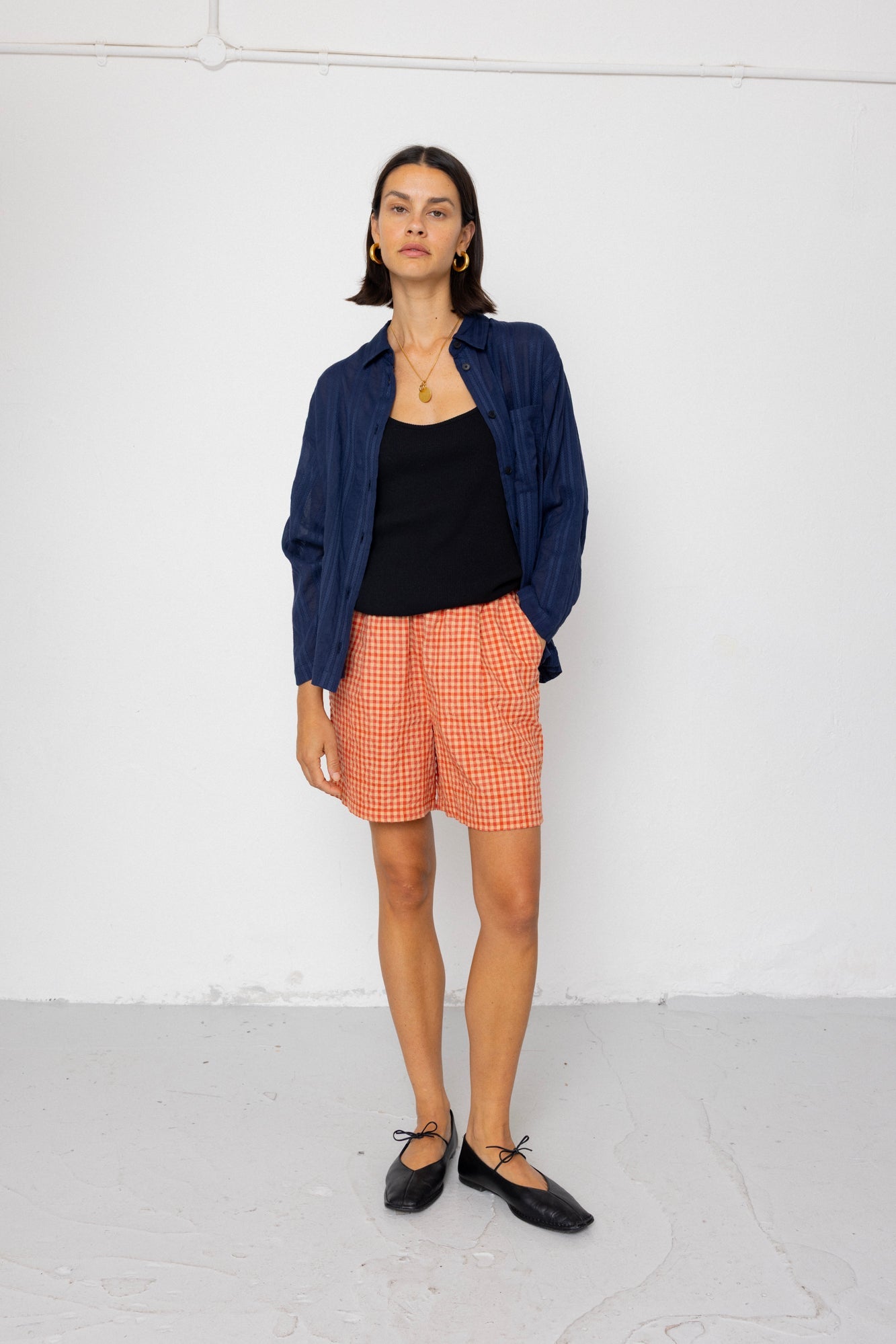 Archive Shirt - Dark Navy Dobby Stripe