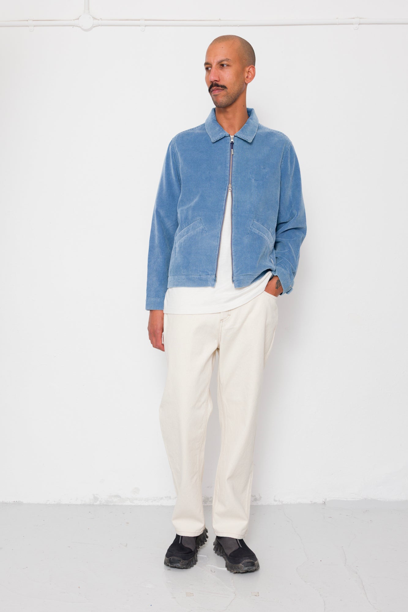 Signal Blouson - Soft Blue Cord