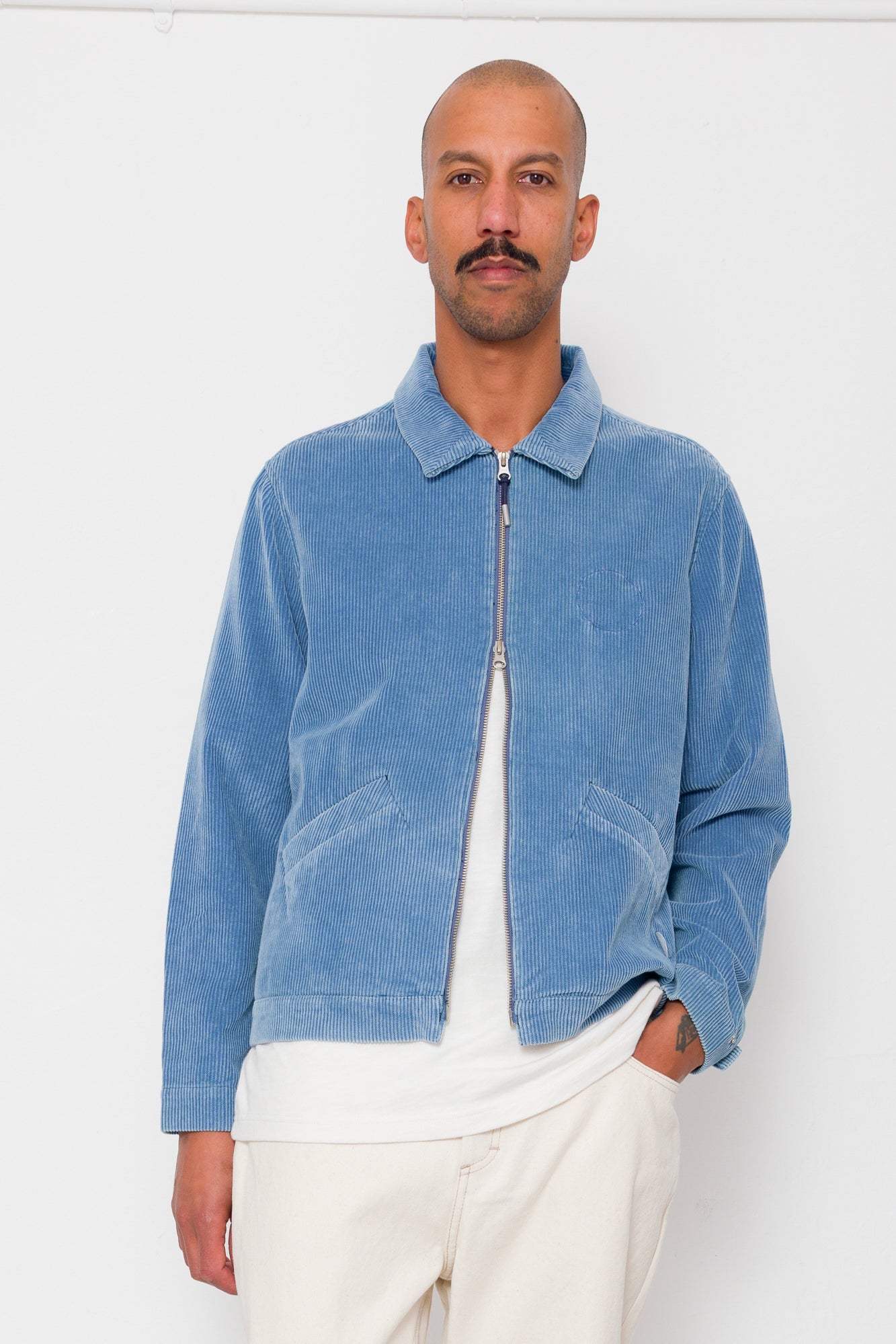 Signal Blouson - Soft Blue Cord