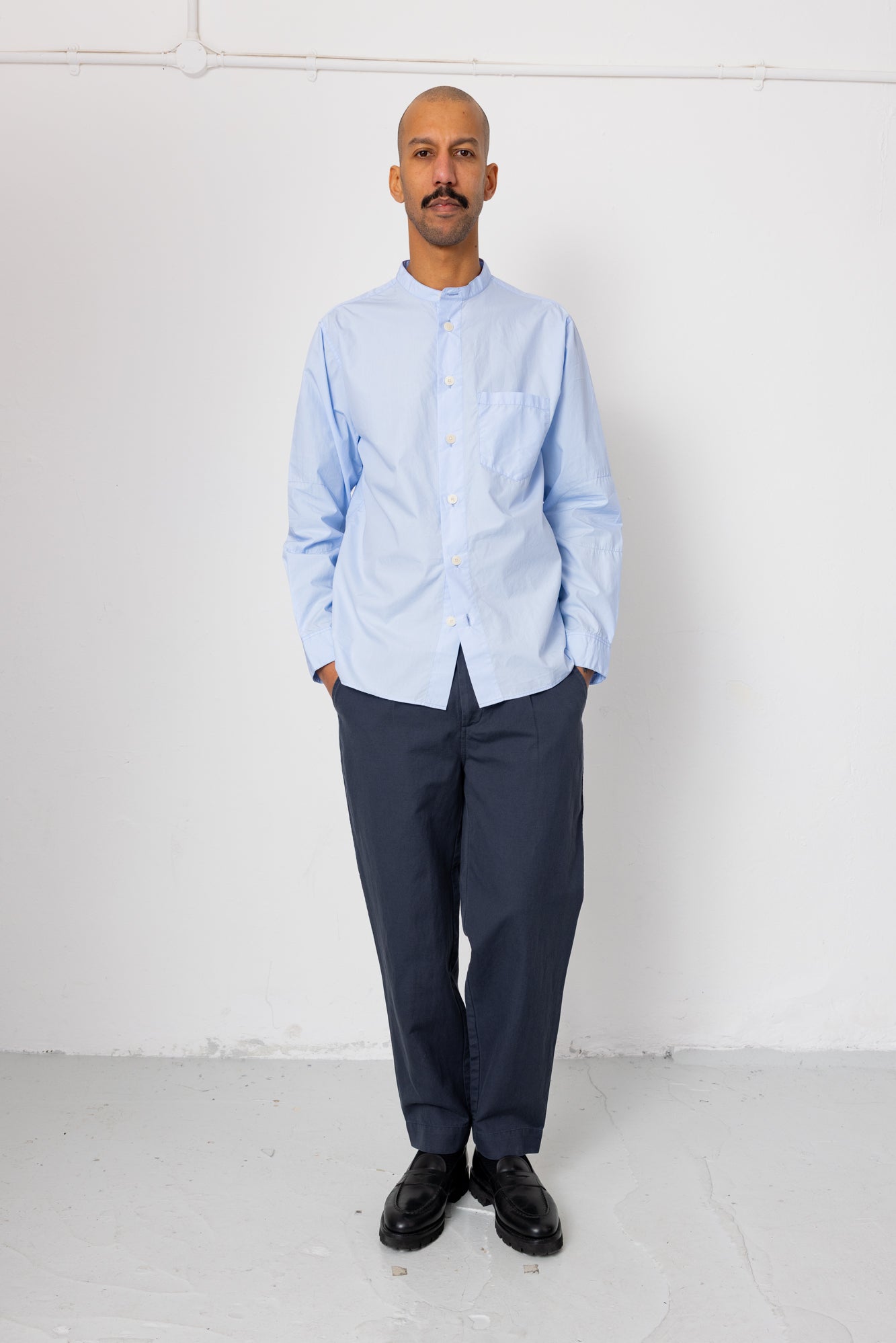 Signal Pant - Dark Navy Slub Linen