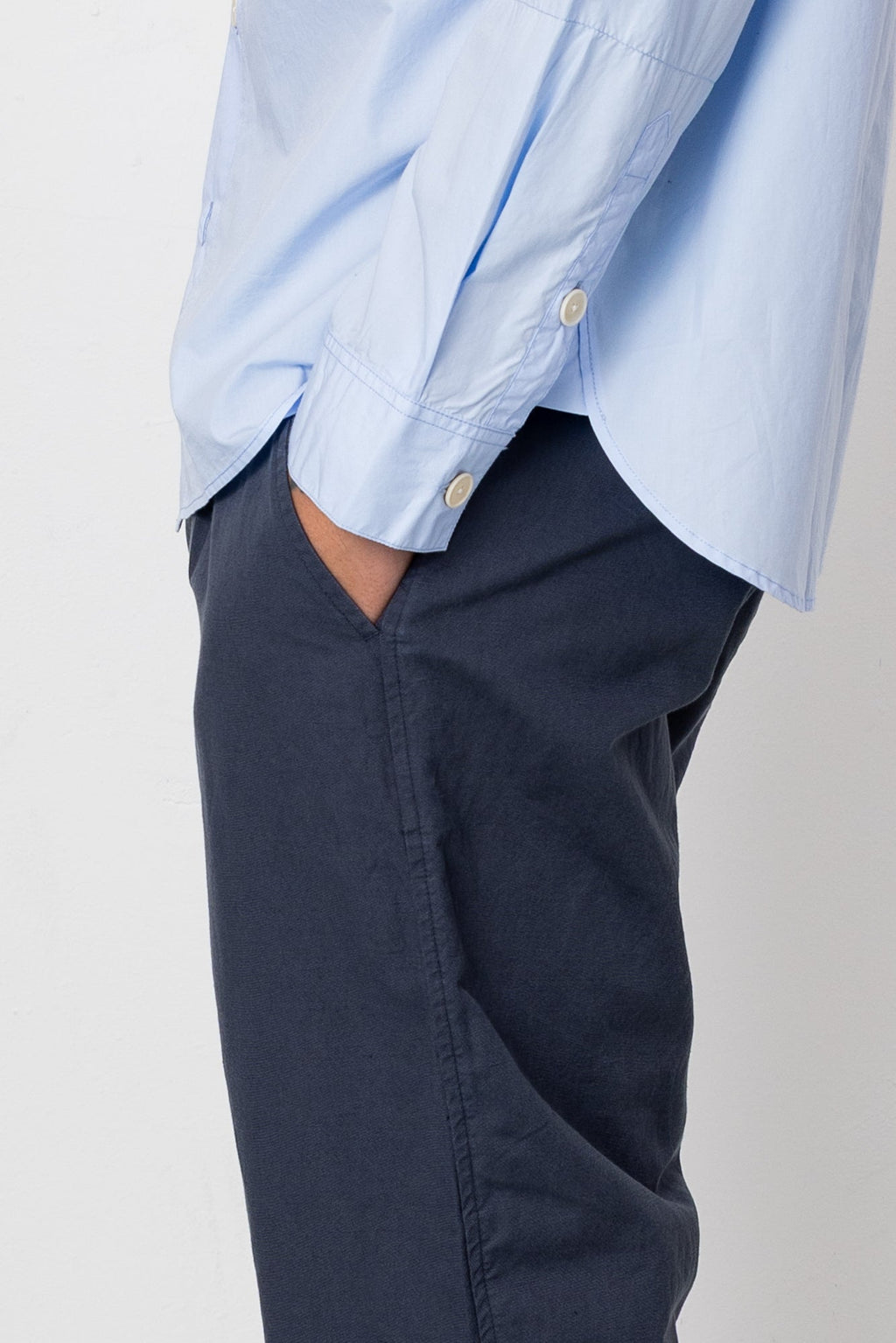 Signal Pant - Dark Navy Slub Linen