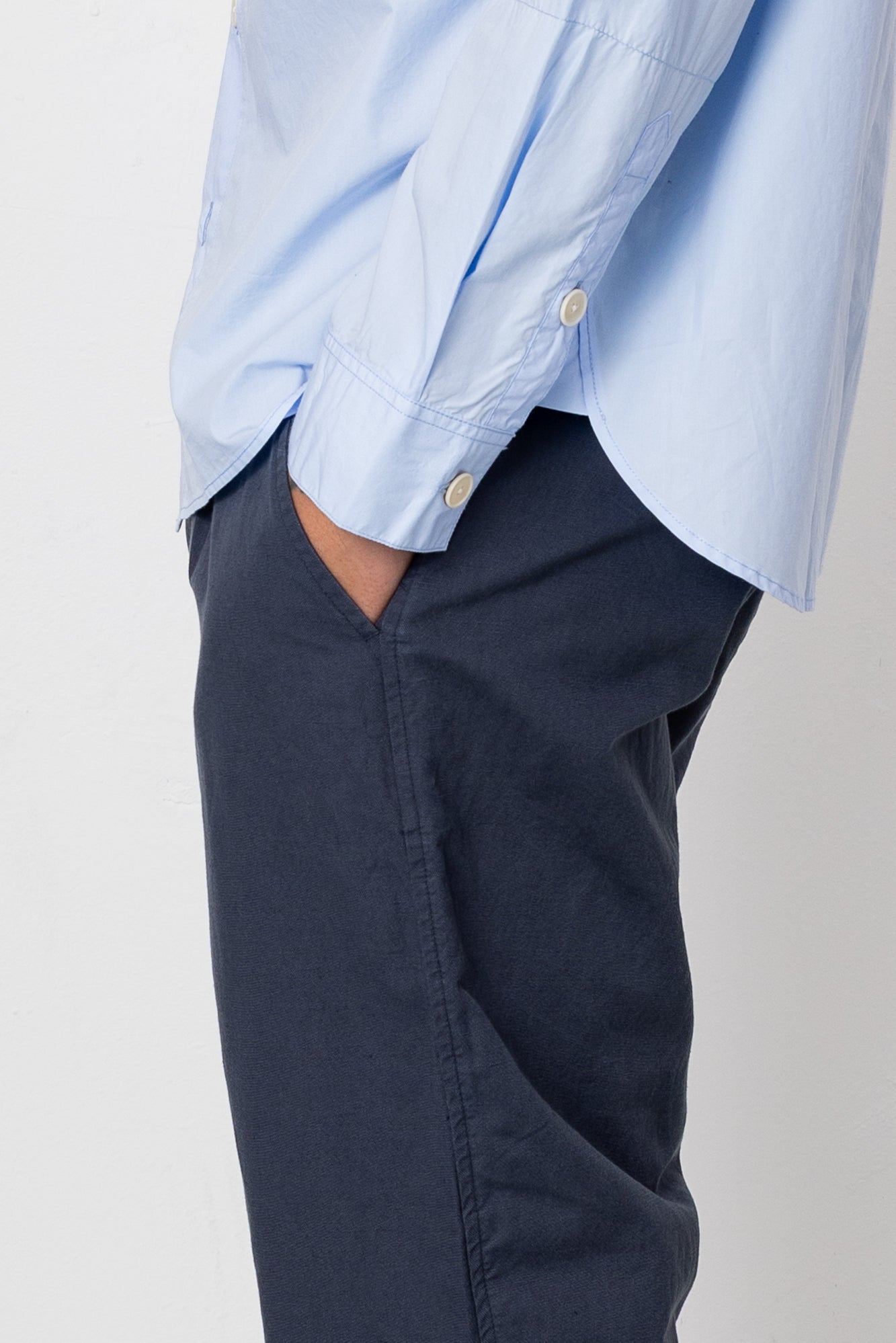 Signal Pant - Dark Navy Slub Linen