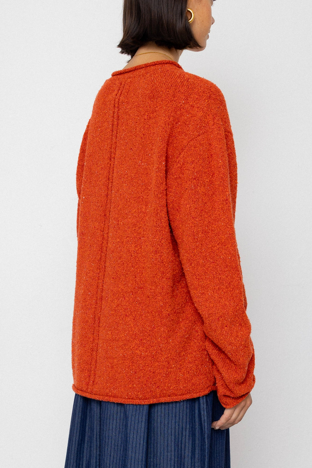 Slouch Crew Jumper - Red Oxide
