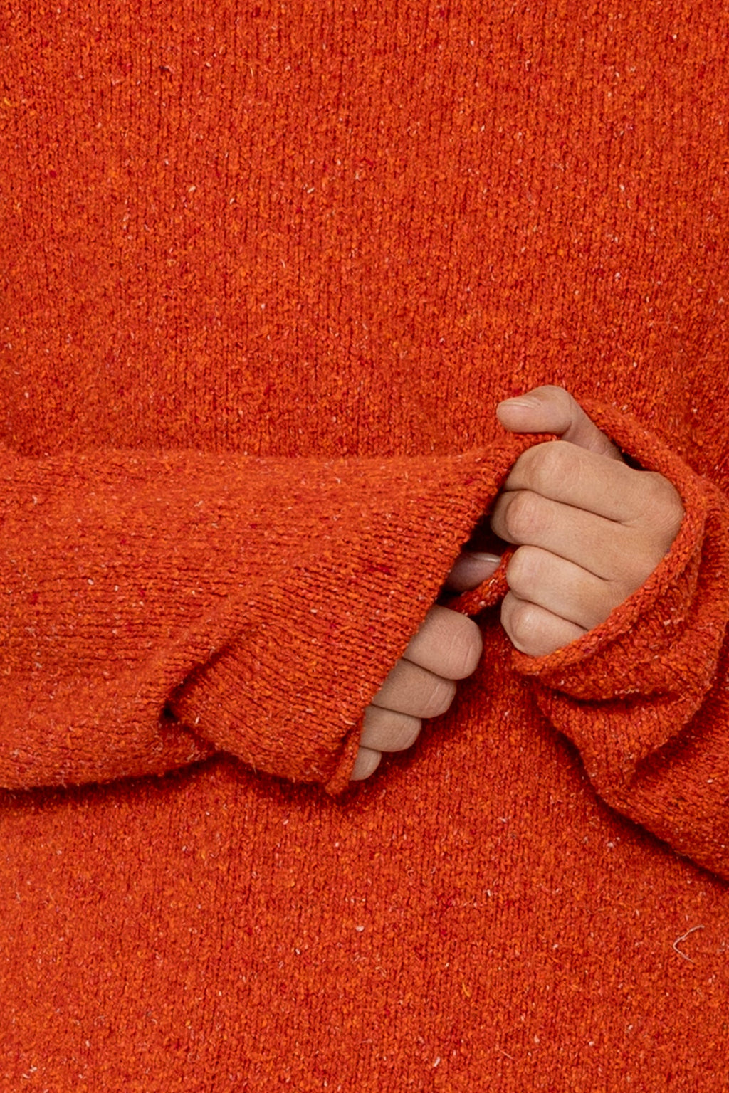 Slouch Crew Jumper - Red Oxide