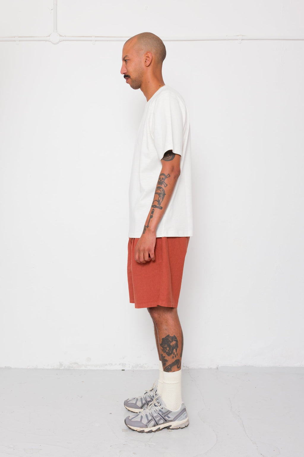 Slub Embroidered T-Shirt - Off White