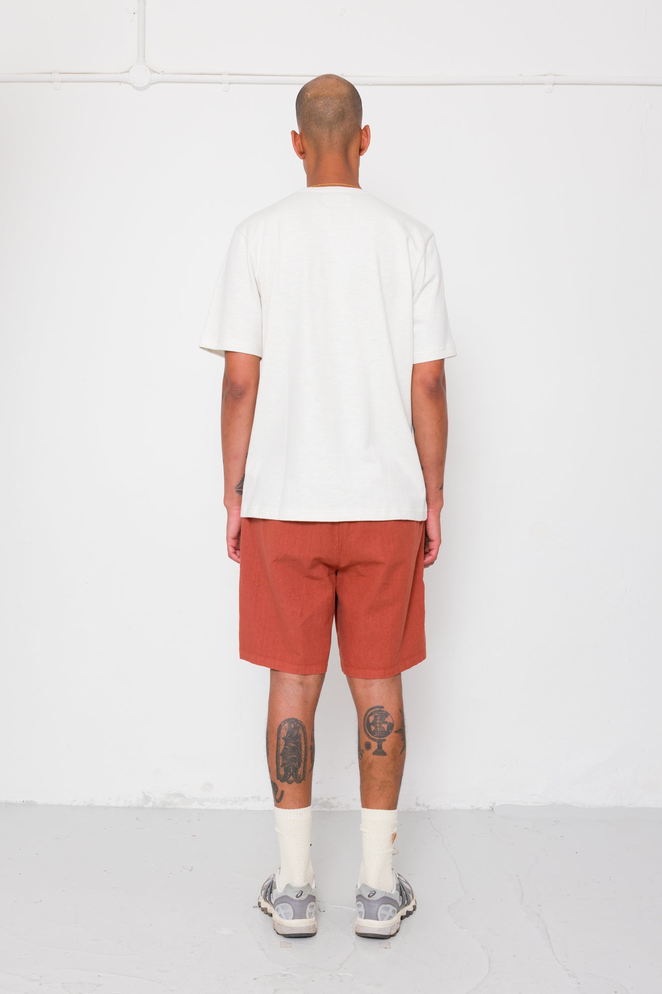 Slub Embroidered T-Shirt - Off White