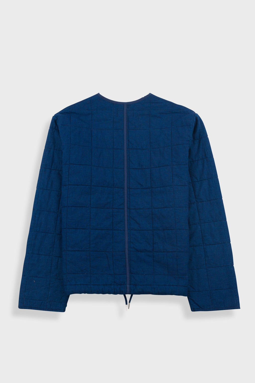 Lightweight Liner Jacket - Indigo Microcheck