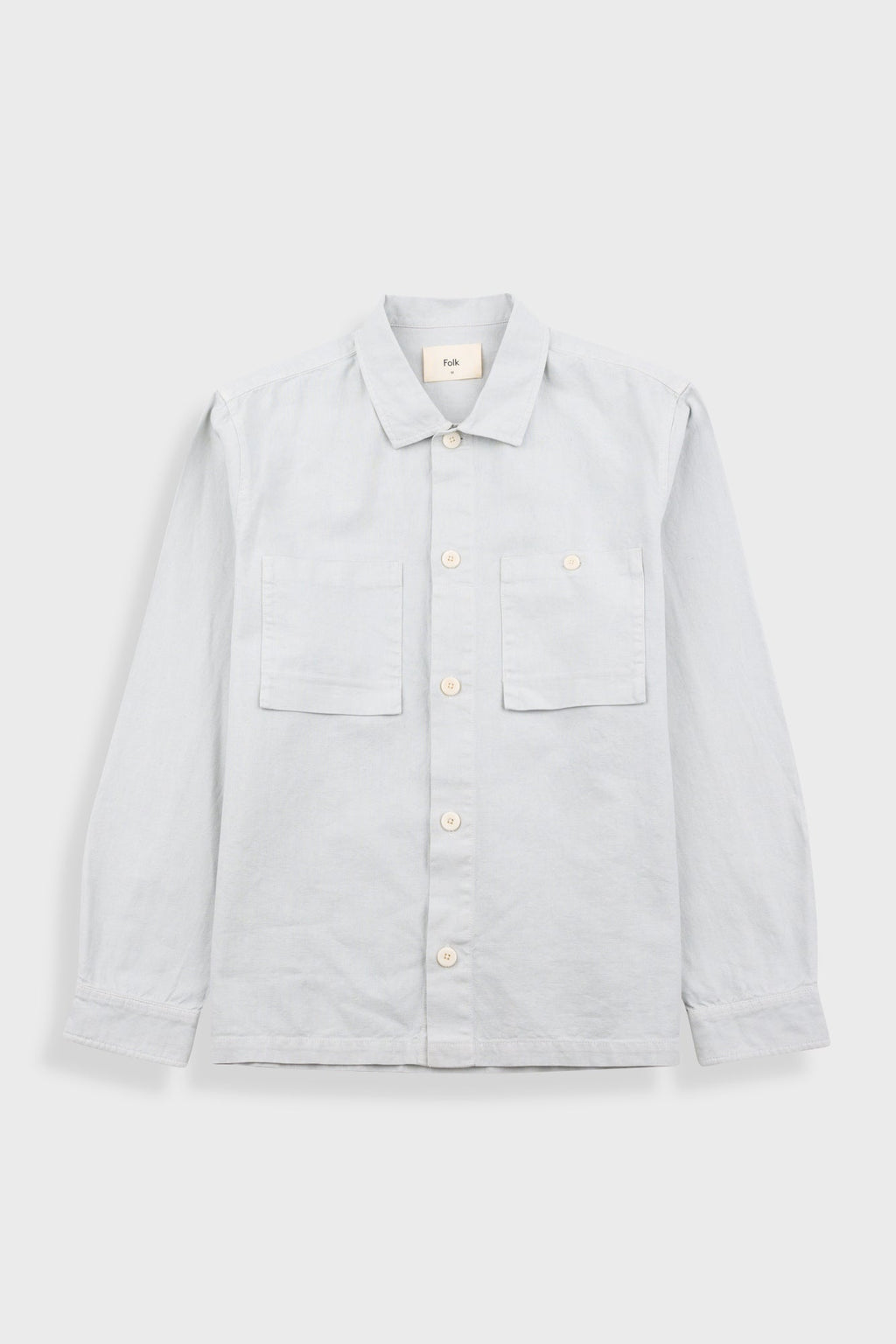 Patch Overshirt - Mineral Blue Hemp Canvas