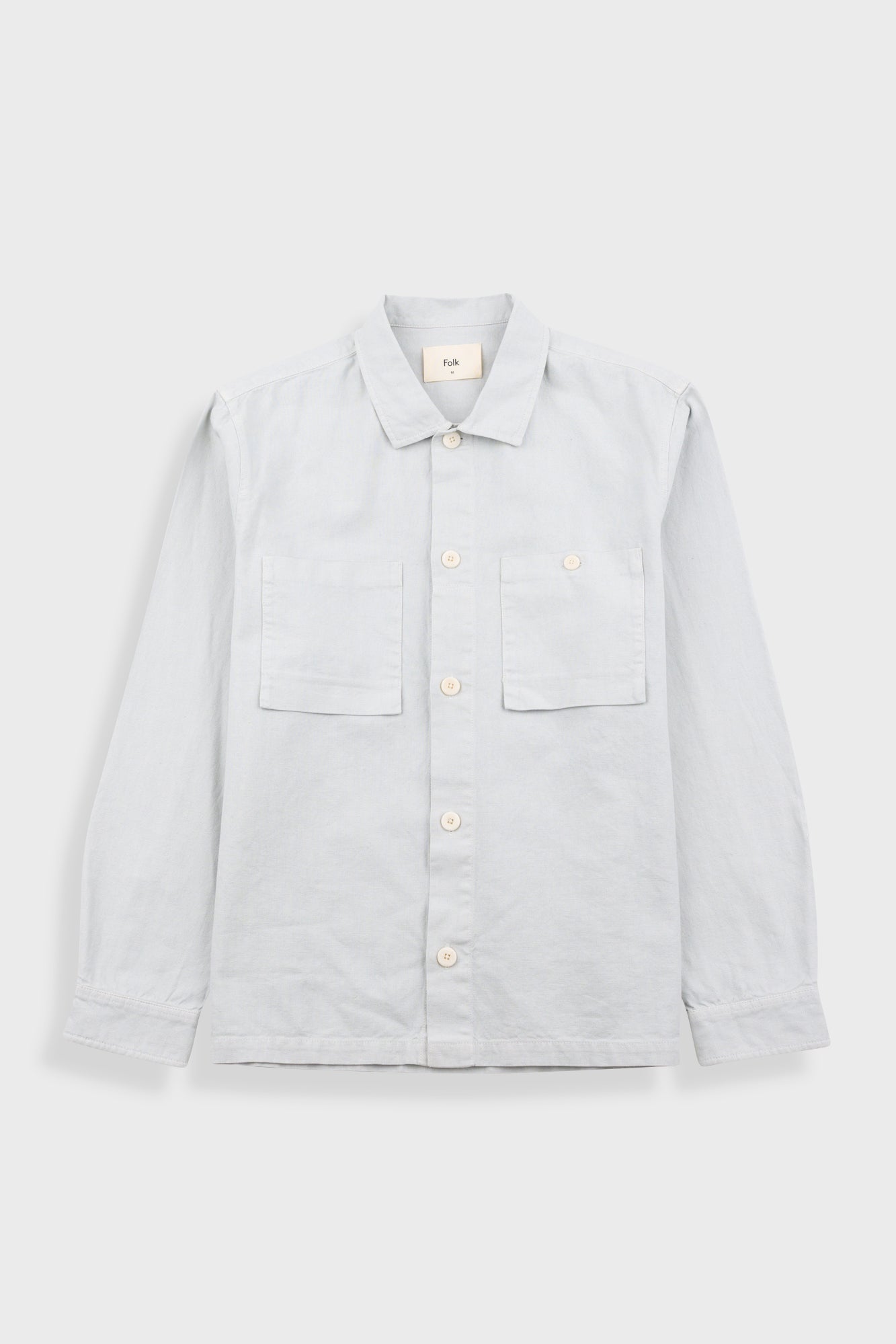 Patch Overshirt - Mineral Blue Hemp Canvas