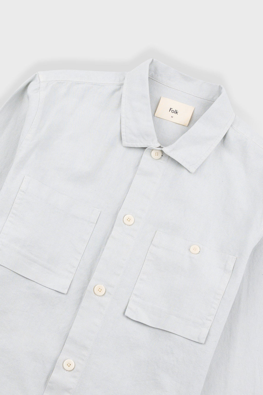 Patch Overshirt - Mineral Blue Hemp Canvas