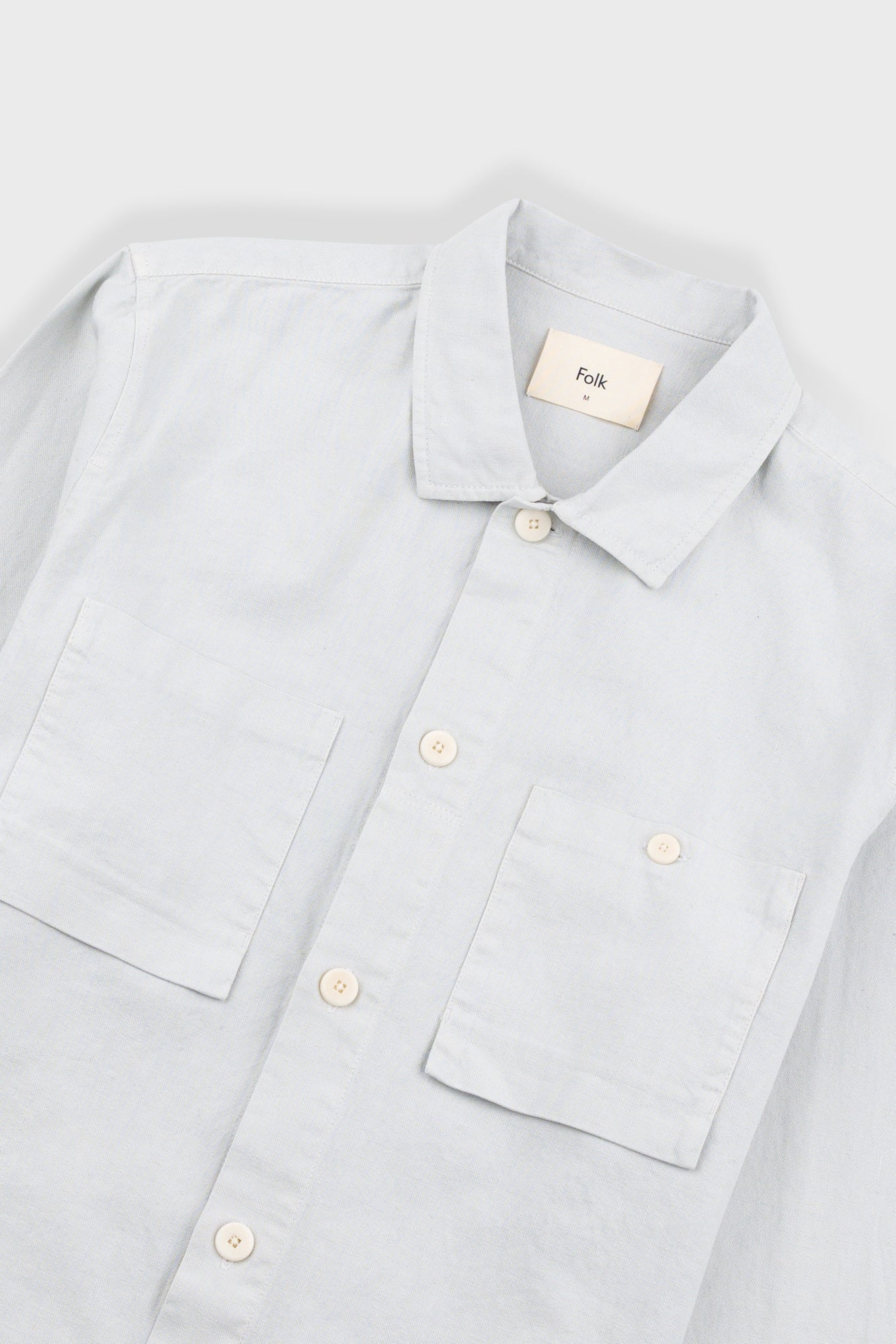 Patch Overshirt - Mineral Blue Hemp Canvas