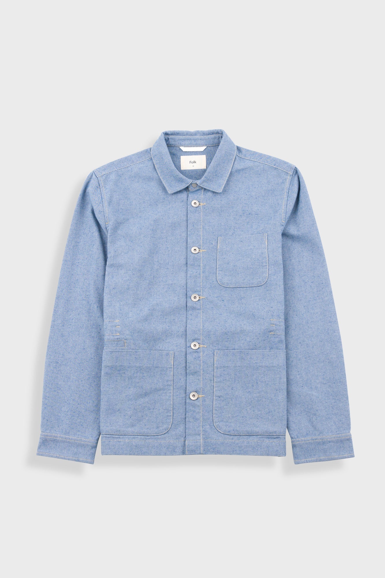 Assembly Jacket - Reverse Ice Blue Twill Denim