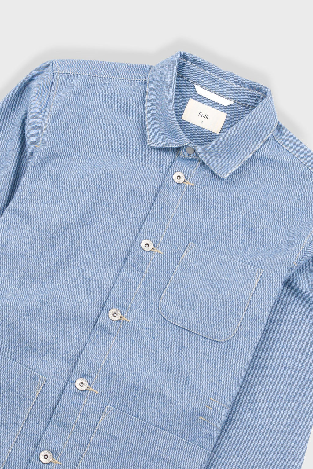 Assembly Jacket - Reverse Ice Blue Twill Denim