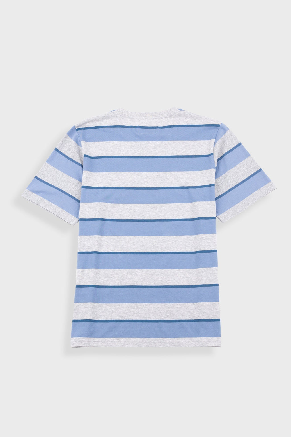 Shadow Stripe T-Shirt - Soft Blue Melange