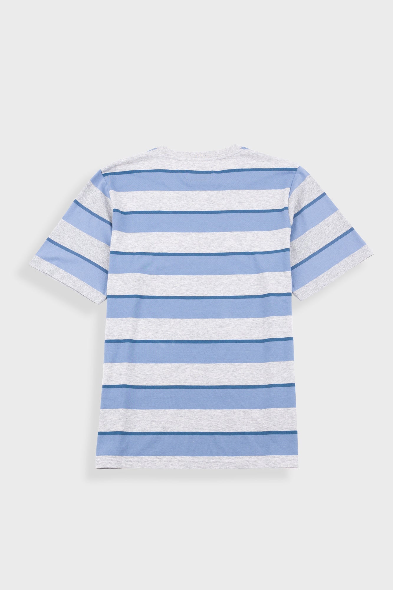 Shadow Stripe T-Shirt - Soft Blue Melange