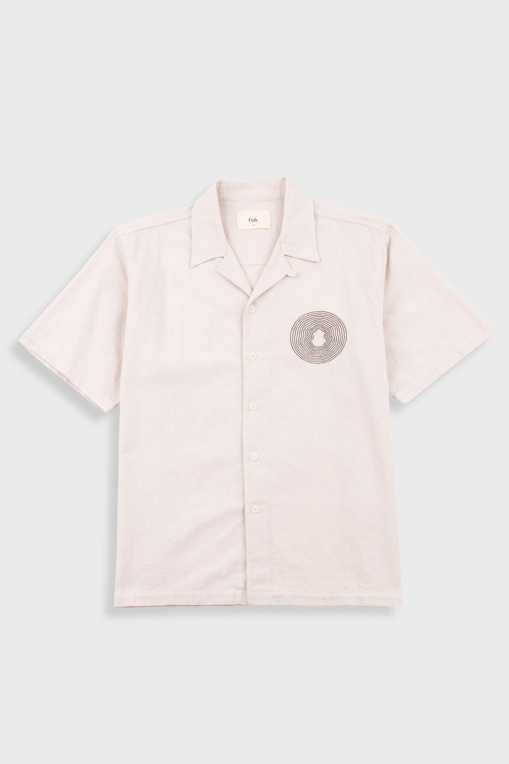 Relaxed Soft Collar Shirt - Light Stone