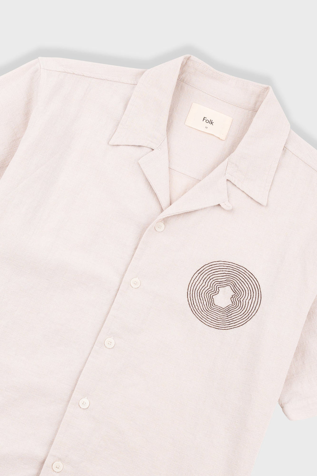 Relaxed Soft Collar Shirt - Light Stone