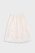 Full Seam Skirt - Ecru Ladder Embroidery