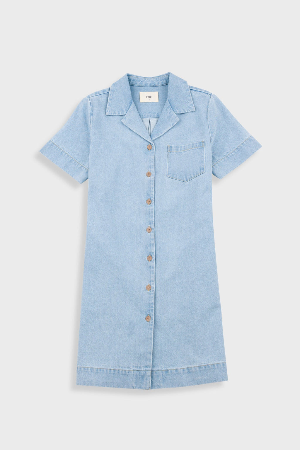 Shirt Dress - Heavy Bleach Denim