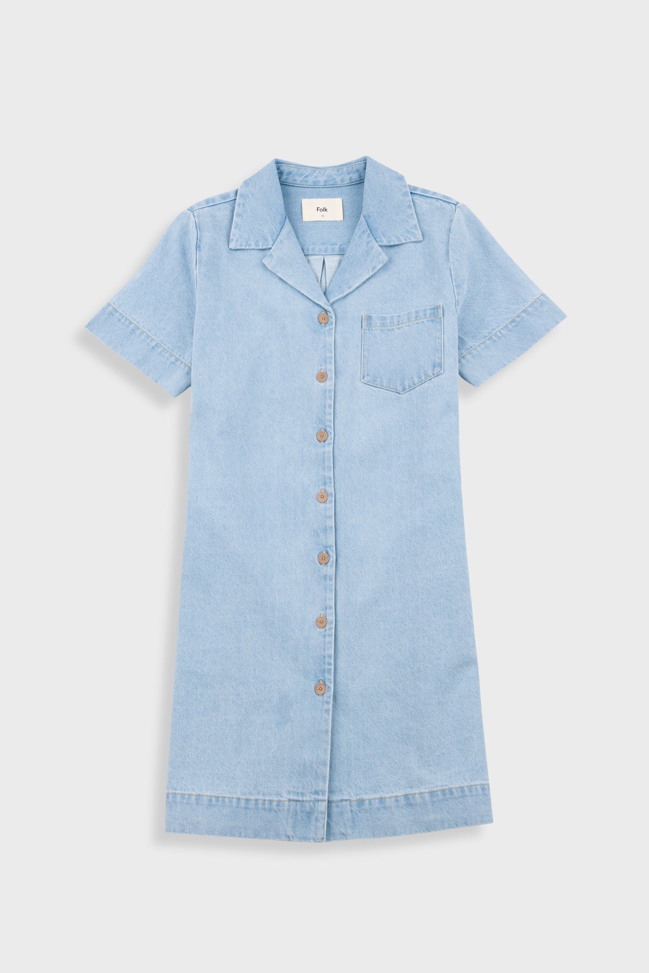 Shirt Dress - Heavy Bleach Denim