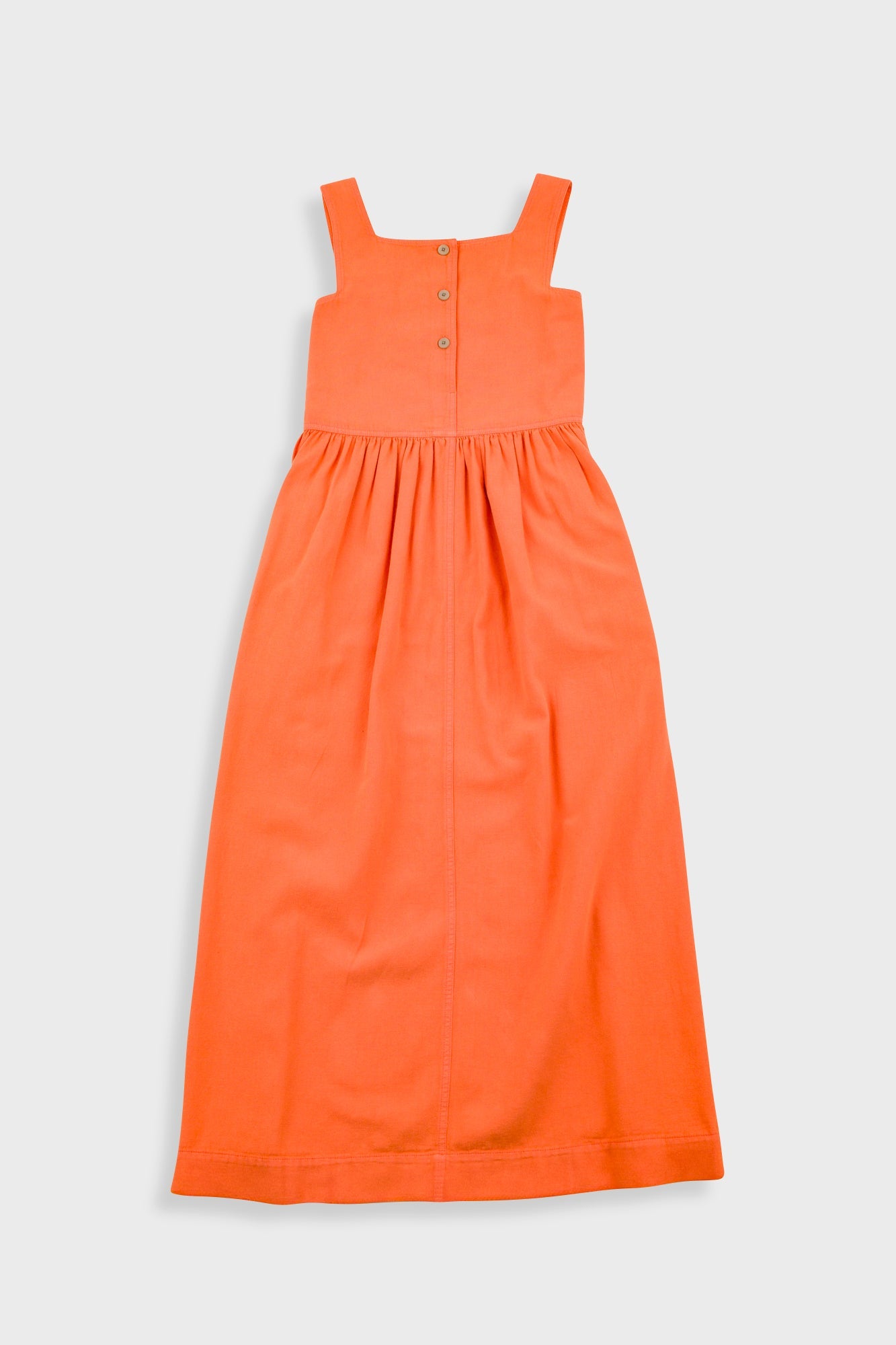 Midi Day Dress - Dark Orange